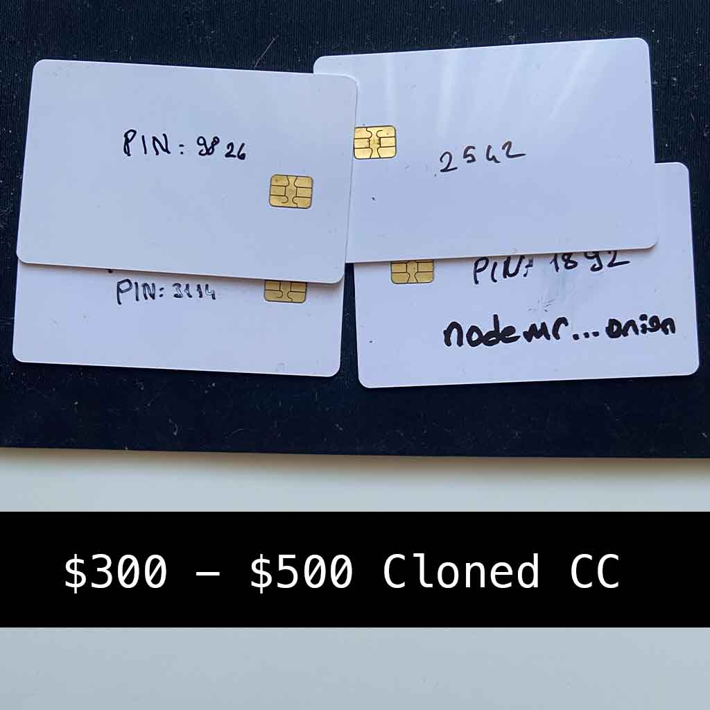 $300 - $500 Cloned Credit Card (Physical)