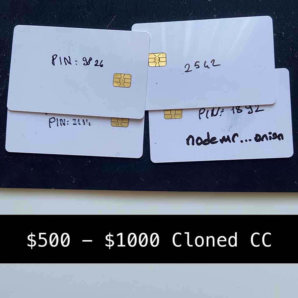 $500 - $1000 Cloned Credit Card (Physical)