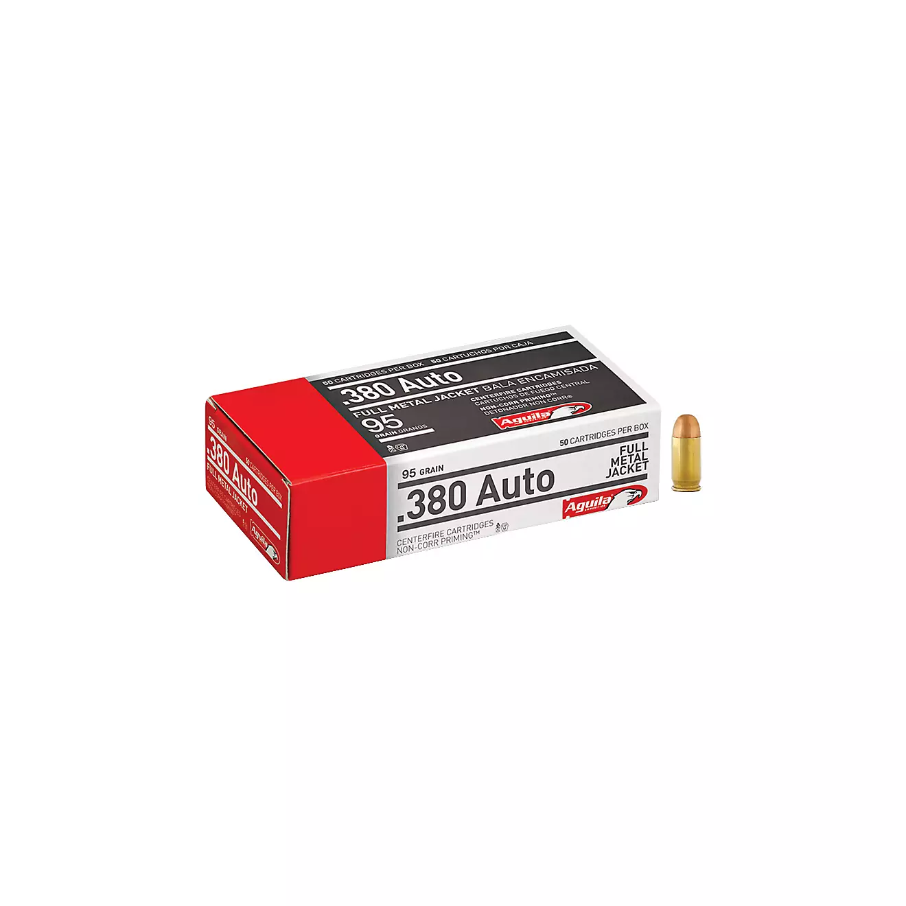 Aguila Ammunition .380 Auto 95-Grain Centerfire Ammunition - 50 Rounds