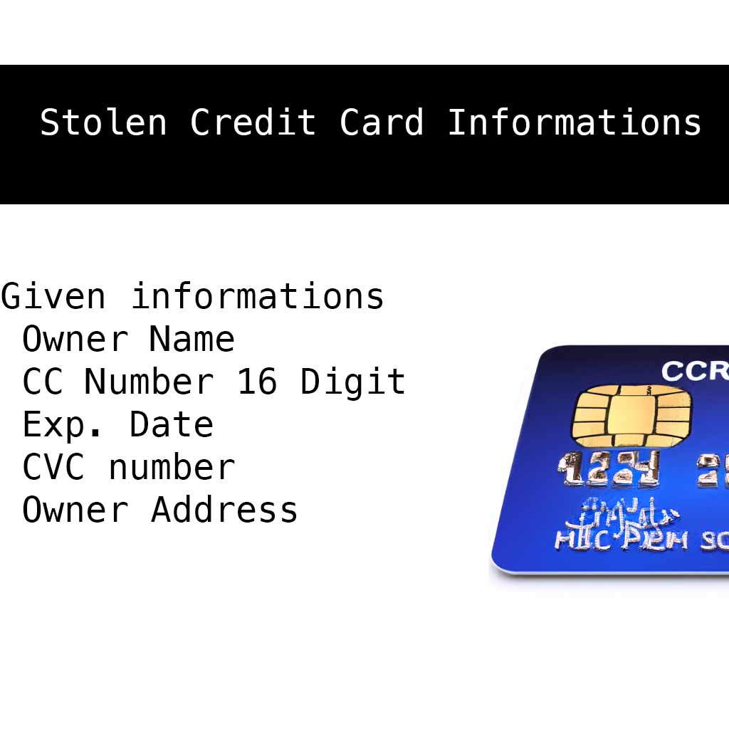 Each $1500 - $2000 - 50x Credit Card Information (Digital)