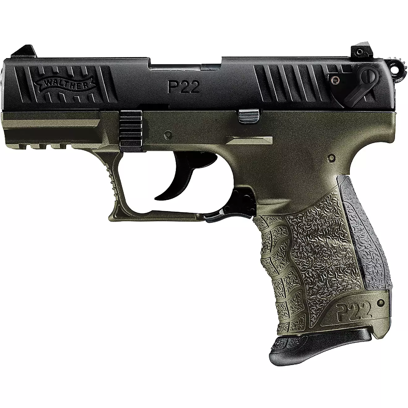 Walther Arms P22 Q OD Green .22 LR Pistol