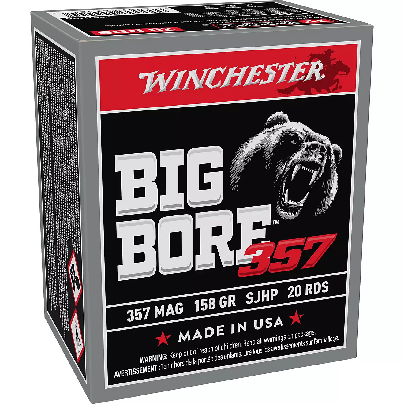 Winchester Big Bore .357 Magnum 158-Grain Ammunition - 20 Rounds